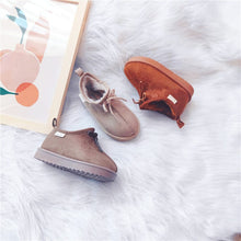 Load image into Gallery viewer, 122701AC-tete same style lace-up suede snow boots for winter