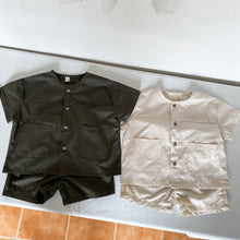 將圖片載入圖庫檢視器 X85266TG-夏季純棉寬鬆休閒短袖上衣+短褲兩件套