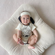 將圖片載入圖庫檢視器 24030412LS-小狗造型新生兒短袖爬服+帽