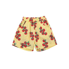 Load image into Gallery viewer, 50802TG-Summer cute tomato print lapel T-shirt + shorts set