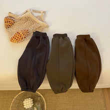 Load image into Gallery viewer, D23304PA-baby autumn and winter plus velvet sports warm pants