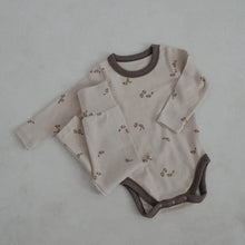 Load image into Gallery viewer, D23307TG-Autumn and winter cotton baby bodysuit two-piece set