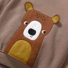 Load image into Gallery viewer, HC1104SE-Little maven long-sleeved bear plush hooded jacket