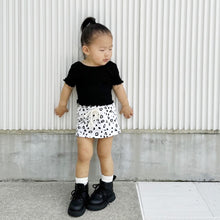 Load image into Gallery viewer, 274PCW- Spring and summer knitted elastic ruffled backless short-sleeved parent-child top