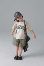 Load image into Gallery viewer, BB-2413SE-Spring and summer contrast color children's patchwork printed short-sleeved T-shirt