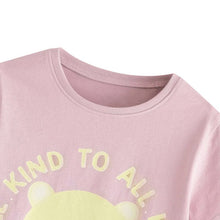 Load image into Gallery viewer, 92119SE-Summer European and American children's casual bear round neck short-sleeved top