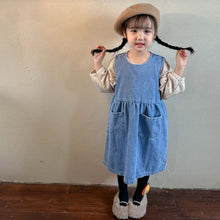 Load image into Gallery viewer, Q83008DS-Summer Girls Denim Vest Dress