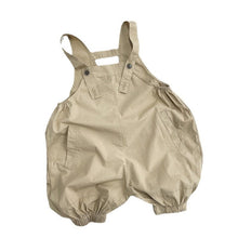 Load image into Gallery viewer, 23063LS-Korean style thin casual boys and girls pure cotton overalls