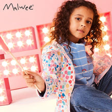 Load image into Gallery viewer, 9004SE-Spring and Autumn European and American Children's Colorful Dot Printed Zipper Long Sleeve Hooded Jacket