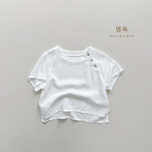 Load image into Gallery viewer, 23101SE-Summer Korean cotton and linen short-sleeved top