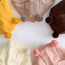 Load image into Gallery viewer, D23306AC-Baby cute wool ball pure cotton earmuffs