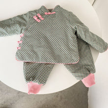 Load image into Gallery viewer, D60215TG-Winter Chinese style festive plush New Year greeting suit