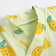 Load image into Gallery viewer, BCS1021TG-Summer Korean version of pure cotton newborn bathrobe fruit short-sleeved suit