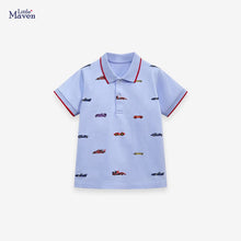 Load image into Gallery viewer, H55098SE-Summer short-sleeved T-shirts for small and medium-sized children's car cartoon polo shirts