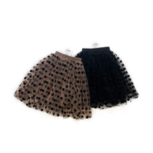 Load image into Gallery viewer, 190PCW-Summer mesh flocking polka dot puffy parent-child skirt