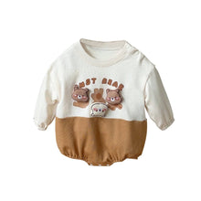Load image into Gallery viewer, 2401325LS-Spring baby cute bear bodysuit