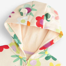 Load image into Gallery viewer, 9010SE-Autumn European and American children's casual zipper floral hooded jacket