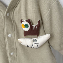 Load image into Gallery viewer, M2517045LS-秋季嬰幼兒立體娃娃排釦連體長袖爬服