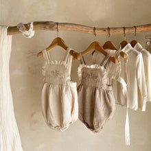 Load image into Gallery viewer, Y9404LS-Spring and Autumn Baby Embroidered Lace Sling Jumpsuit