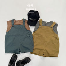 Load image into Gallery viewer, 1213LS-Japanese style children's silhouette adjustable casual bib shorts