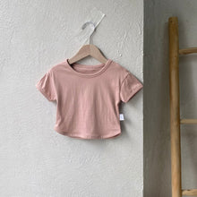 Load image into Gallery viewer, Y7417SE-Summer half-sleeved solid color top