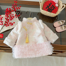 Load image into Gallery viewer, AQ081DS-Winter Girls Thickened New Year Greetings Dress