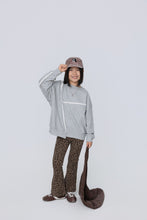 Load image into Gallery viewer, BB2616PCW-秋冬毛邊拼接中長版衛衣