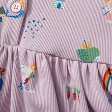 Load image into Gallery viewer, S1869DS-Summer short-sleeved girls ribbed dress