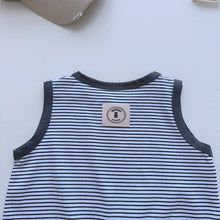Load image into Gallery viewer, 6196LS-Summer Korean version of letter striped baby clothes