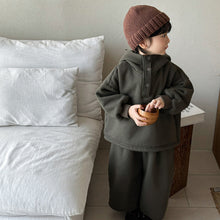 Load image into Gallery viewer, 25D02TG-冬季一體絨連帽加厚兩件套