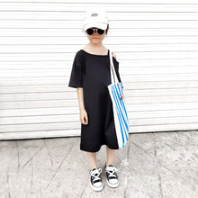 Load image into Gallery viewer, 21010DS-Summer children's off-shoulder leisure vacation long dress