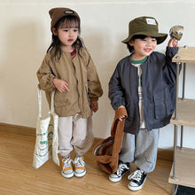 Load image into Gallery viewer, Q83058SE-Korean children's cardigan workwear jacket