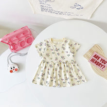 Load image into Gallery viewer, MDBDS2241DS-Summer Korean cotton short-sleeved floral dress