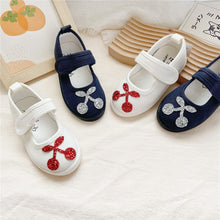 Load image into Gallery viewer, 122301AC- Spring Little Cherry Soft-soled Children's Canvas Shoes