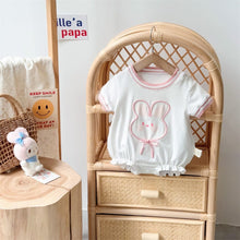 Load image into Gallery viewer, 2402388LS-Summer short-sleeved super cute little rabbit triangle bodysuit