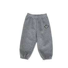 Load image into Gallery viewer, H10071APA-Spring Korean style smiley face embroidered waffle thin versatile cuffed trousers