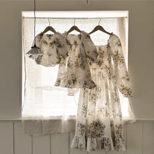 Load image into Gallery viewer, Y9383LS-Autumn Retro Large Flower Lantern Long Sleeve Bodysuit