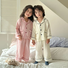 Load image into Gallery viewer, CJ250377JG-Spring and autumn pure cotton gauze long-sleeved home suit