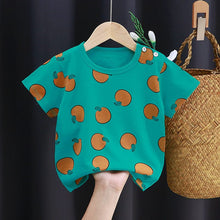 Load image into Gallery viewer, IDX40SE-Summer pure cotton round neck multi-image short-sleeved top