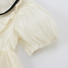 Load image into Gallery viewer, A2433DS-Summer European and American children's lapel casual short-sleeved dress