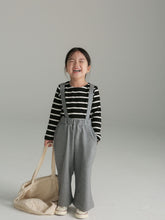 將圖片載入圖庫檢視器 BB2334PCW-秋季日系親子裝男女童闊腿休閒吊帶褲