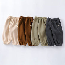 Load image into Gallery viewer, D23376PA--Children's cute pattern embroidered thick warm pants