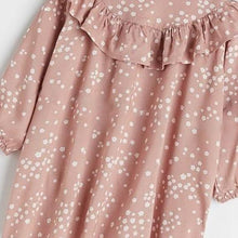 Load image into Gallery viewer, 8944DS-Autumn European and American children's round neck small flower long sleeve dress