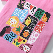 Load image into Gallery viewer, Z50042SE-Summer short-sleeved pure cotton oil painting style short-sleeved top