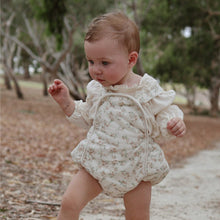 Load image into Gallery viewer, Y5310LS-Baby sweet floral padded overalls