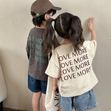 Load image into Gallery viewer, X83612SE-Summer pure cotton loose letter half-sleeved top