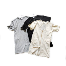 Load image into Gallery viewer, 23007PCW-Spring and summer Japanese style color matching backless open X long loose parent-child dress