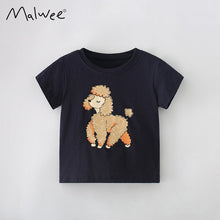 Load image into Gallery viewer, 8370SE-malwee short-sleeved round neck casual bottoming cute top