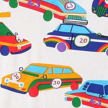 Load image into Gallery viewer, 8150SE-malwee summer children's European and American car print handsome round neck short-sleeved top