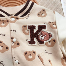 將圖片載入圖庫檢視器 2401276LS-洋氣兒童卡通印花棒球服外套